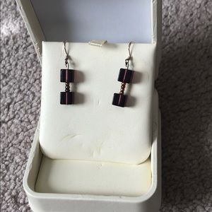 Purple earrings